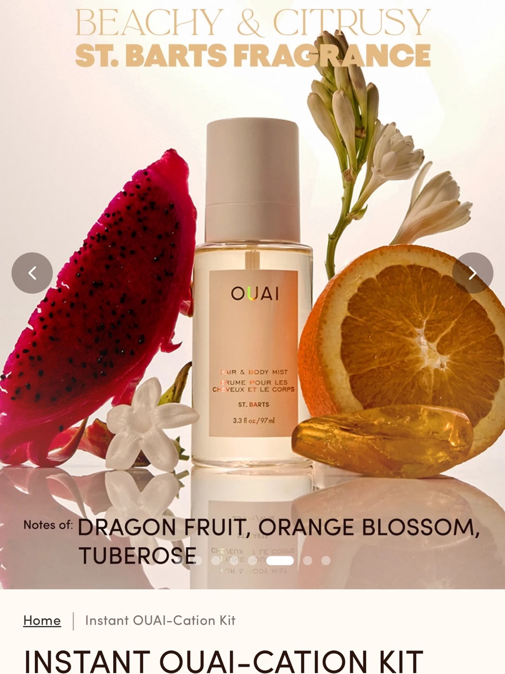 OUAI Instant OUAI-Cation Kit — green, peach, cream, pink - Picture 4 of 5